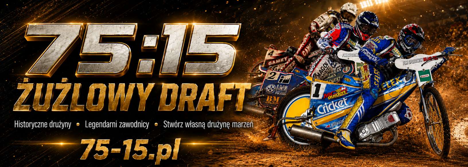 75:15 Żużlowy Draft — baner gry